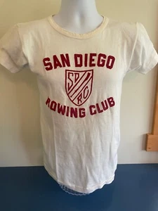 Vtg 40s 50s San Diego Rowing Club TShirt Wilton Label California Boating RARE! - Picture 1 of 7