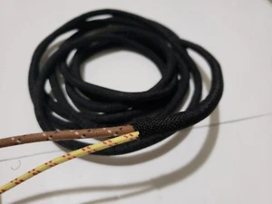 10 feet 1/4" I.D. WOVEN SPLIT WIRE LOOM POLYESTER HARNESS WRAP RESTORATION F6 - Picture 1 of 3