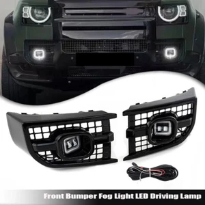 Front Fog Light White LED Driving Lamp w/ Bulb For Defender 110 90 130 2020-2024 - Picture 1 of 16