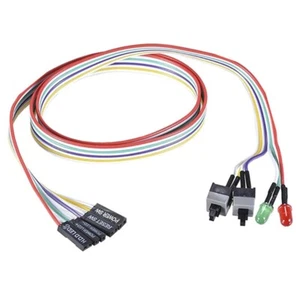 Computer Case Motherboards Power Reset HDD LED Switches Cable 26inch - Afbeelding 1 van 8
