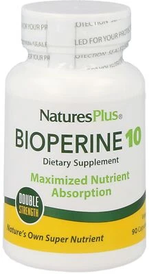 Natures Plus Bioperine 10 mg- 90 Cápsulas (474,33 EUR/kg) Foto 1 de 3