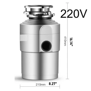 630W 2L Home Kitchen Food Waste Disposer Garbage Sink Disposal Crusher 3200RPM - Picture 1 of 17