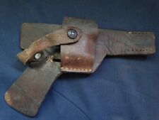 VINTAGE MILITARY LEATHER PISTOL GUN HOLSTER LUGER WWII KINGDOM BULGARIA (No.A1)