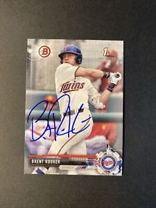 2017 1st Bowman ON CARD AUTO Brent Rooker Twins/A’s