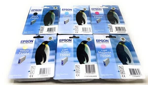 EPSON STYLUS T5594 T5591 T5592 T5595 PINGUINO NUOVO ORIGINALE . SCAD. 2013 - Picture 1 of 1
