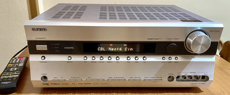 Sintoamplificatore Onkyo TX SR605 980W RMS Dolby Surround 7.1 Home Cinema HDMI - Immagine 1 di 4