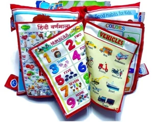 Baby Digital Printed Cotton Educational Learning Soft Pillow Cushion book - Picture 1 of 4