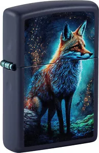 ZIPPO Feuerzeug Fuchs Navy Blue Fox matt schwarz - 60007253 - Bild 1 von 1
