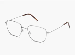 Nuevas gafas Warby Parker SAUL W-2152 marco óptico plateado pulido 54-19-145 - Imagen 1 de 2
