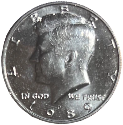 1989 D Kennedy Half Dollar US Coin  #764 “JG Coins” - Image 1 of 2