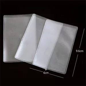 10X PVC Credit Card Holder Protect ID Card Business Card Cover Clear Froste CA - Picture 1 of 8