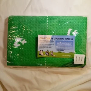 Short Par 4 Golf Towel | On-course Gaming Towel Green Golfer Gift Father's Day - Picture 1 of 5