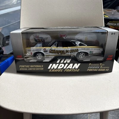 1/18 TIN INDIAN KNAFEL PONTIAC 66 GTO 1 OF 3000 ERTL LIMITED EDITION  - Image 1 of 4