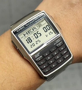 Casio DBC-32 Data Bank ILLUMINATOR Taschenrechner ARMBANDUHR VINTAGE WATCH - Bild 1 von 24