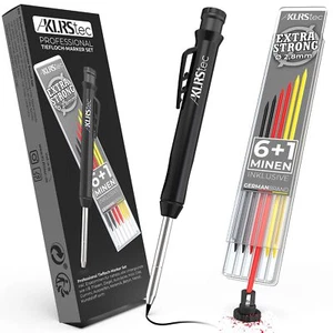 Professional Tieflochmarker inkl. Ersatz-Minen - Zimmermannsbleistift - KLRStec - Bild 1 von 12