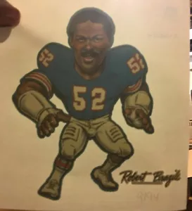 Vintage & Original 1981 Robert Brazile Fußball T-Shirt Transfer - Bild 1 von 1