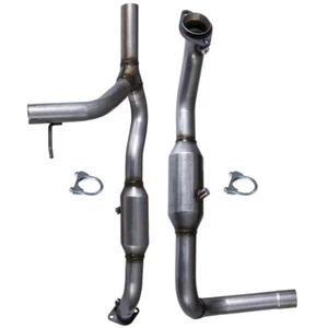 2X LH RH Catalytic Converter For Ford F150 5.4L /4.6L 2006-2008 Stainless Steel - Picture 1 of 12