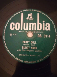 BUDDY KNOX PARTY DOLL 78RPM COLUMBIA DB 3914 - Picture 1 of 4