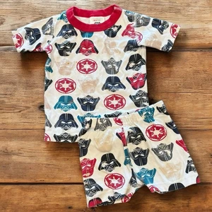 Hanna Andersson Star Wars Pajamas Set Kids 3T Darth Vader Organic Cotton *Play* - Picture 1 of 4