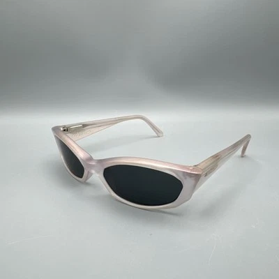 复古 Arnette Mantis 太阳镜粉色虹彩透明闪亮猫眼罕见 — 第 1/4 张图片