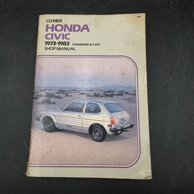 De colección Clymer Honda Civic 1973-1983 estándar y manual de tienda CVC Foto 1 de 4