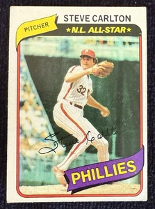 1980 Topps #210 ⚾️ Salón de la fama Steve Carlton ⚾️ Philadelphia Phillies - Imagen 1 de 6