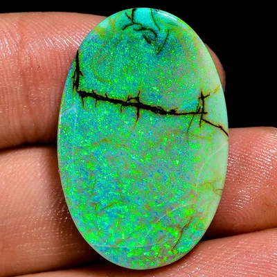 Sterling Monarch Opal Oval Cabochon 15.15 Ct 19x30x4 mm Opal Loose Gemstone lp41 - Image 1 of 4