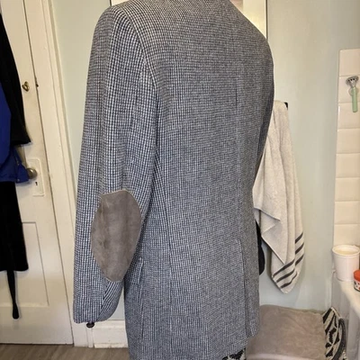 Blazer de tweed colección lana parches en el codo 40L Foto 1 de 4