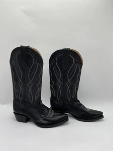 Idyllwind COLT Black Leather Snip Toe Pull On Western Boots Women’s Size 8.5B - Picture 1 of 8