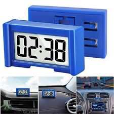Mini Car Dashboard Digital Clock Battery Operated Self Adhesive Bracket