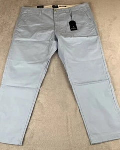 Ben Sherman Hombre Azul Claro Calce Recto Elástico Pantalones Talla 42x30 - Imagen 1 de 9