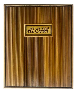 Hawaiian Aloha Bamboo Portfolio Photo Frame (Two Sizes) - Picture 1 of 4