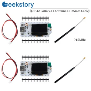 2 Sets 915 MHz ESP32 LoRa V3 Entwicklungsboard SX1262 0,96" OLED BT + WLAN Lora Kit - Bild 1 von 8