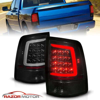 2009-2014 For Dodge Ram 1500/10-18 2500 3500 Smoke Sequential LED Bar Taillights - Image 1 of 4