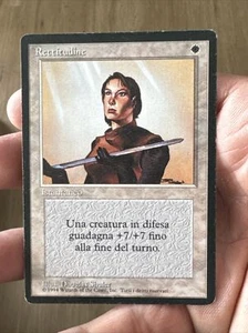MTG ~ RETTITUDINE (RIGHTEOUSNESS) - BLACK BORDERED - 1 Edition - ITALIAN ! - LP - Picture 1 of 7