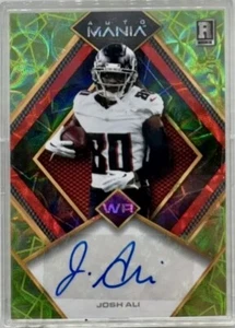 2023 WC Auto Mania Josh Ali Diamond Lime Kaleidoscope #AMD-4 Rookie RC Auto 7/10 - Picture 1 of 4