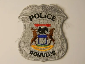 Romulus (Michigan) Police Gray Patch 2.5” X 2.75” - Picture 1 of 1