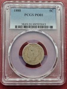 1888 Liberty Head Nickel 5c PCGS PO1 Poor Lowball #77979 - Picture 1 of 2