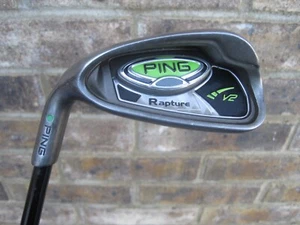 LH Ping Green Dot Rapture V2 7 Iron Demo +1/2 TFC939 Regular Flex Graphite Shaft - Picture 1 of 11