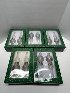 2 pezzi per scatola DILLARD'S TRIMMINGS vetro soffiato LG Guglia decorazioni natalizie 7,5" 5 - Foto 1 di 3