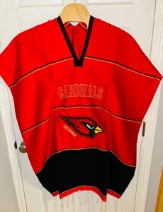 Poncho de fútbol americano Zarape Serape hecho a medida de los Arizona Cardinals - Imagen 1 de 3