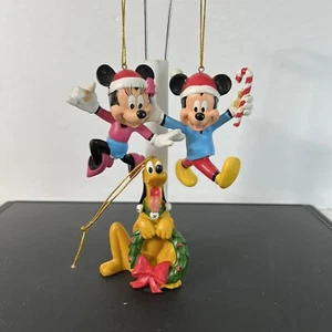 VTG Disney Movie Club Ornaments Lot Minnie (READ), Mickey & Pluto RARE - Picture 1 of 12