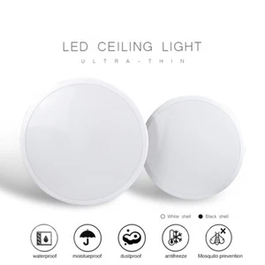 LED Ceiling Light Oyster light Cool White 5000K Anti-Glare 12W/18W Indoor Lamp - Picture 1 of 16
