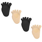 High Heel Pads Non-Slip Toe Half Socks Toe Topper Socks Women Flat Sock
