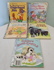 Vinatge A First little Golden Book Lot 5 Books - Imagen 1 de 11