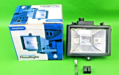 Powermaster 120w eco halogen floodlight code S5887 Energy saving CFL IP 44(M891) - Image 1 of 4
