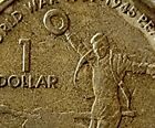 2005 Australian $1 One Dollar Coin World War Wwii 1939-1945 Peace Rare