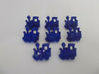8 x Train Buttons - Baby Buttons - Shank Buttons - 16mm x 15mm - Royal Blue  