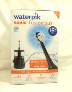 Waterpik Electric Black Toothbrush & Flosser Combo in One Sonic-fusion- SF-03 - Picture 1 of 5
