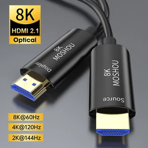 Cable HDMI 2.1 de fibra óptica 8K 60Hz 4K 120Hz 48Gbps eARC para PS5 RTX4080 - Imagen 1 de 5